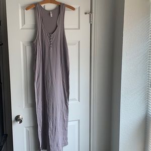 gray Xhilaration racerback maxi dress